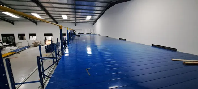 Frame supported mezzanine floor for office cubicles for an apparel export company in Laxapana — 5 of 9