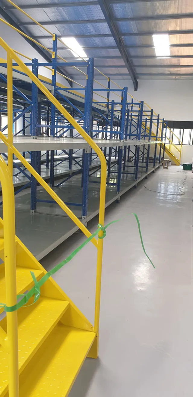 Frame supported mezzanine floor for office cubicles for an apparel export company in Laxapana — 7 of 9