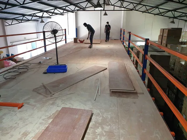 Frame supported mezzanine floor to store finished goods for an electronic component export company in Panadura — 4 of 4