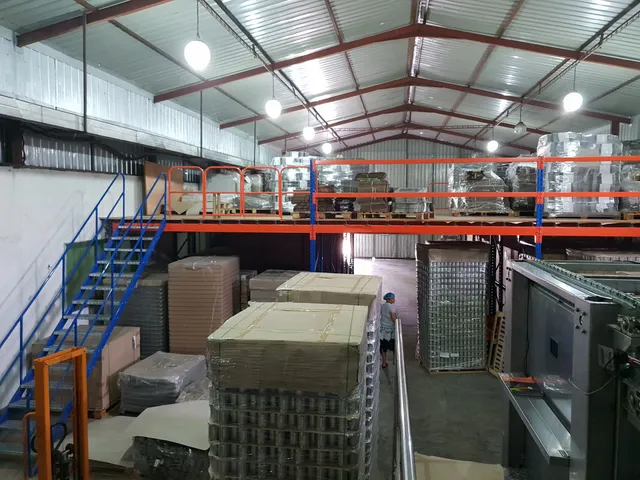 Frame supported mezzanine floor to store packing material for a Coconut products export company in Dankotuwa — 11 of 12