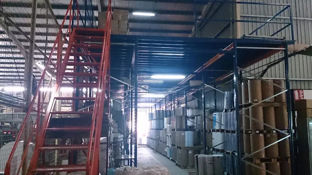 Frame supported mezzanine floor to store raw material for a packaging company in Horana — 6 of 9