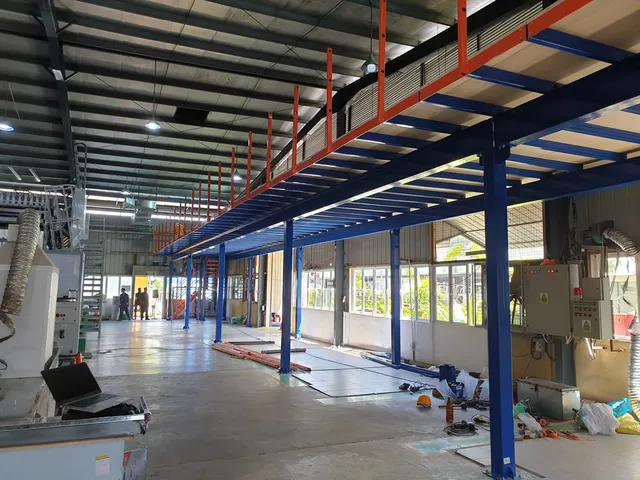 Mezzanine floor for office cubicles for a Glove manufacturing factory in Katunayake FTZ — 4 of 15