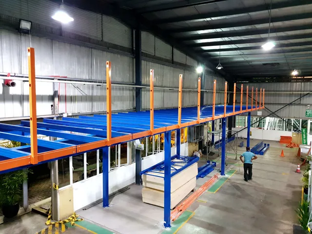 Mezzanine floor for office cubicles for a Glove manufacturing factory in Katunayake FTZ — 6 of 15