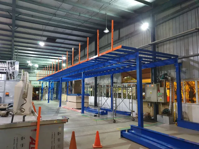 Mezzanine floor for office cubicles for a Glove manufacturing factory in Katunayake FTZ — 7 of 15