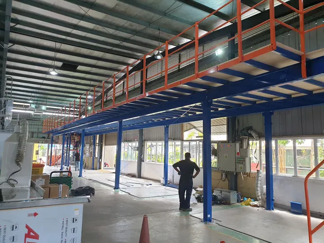 Mezzanine floor for office cubicles for a Glove manufacturing factory in Katunayake FTZ — 12 of 15