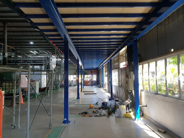 Mezzanine floor for office cubicles for a Glove manufacturing factory in Katunayake FTZ — 15 of 15