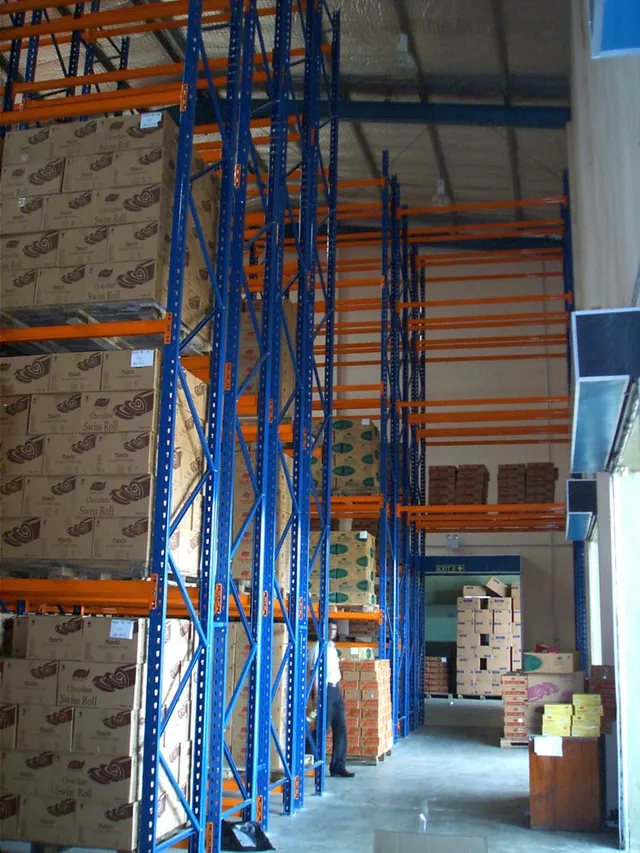 Double Deep Pallet Racking System for a confectionary products manufacturing company in Ranala — 6 of 32
