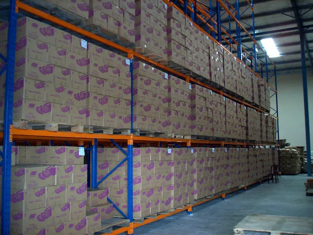 Double Deep Pallet Racking System for a confectionary products manufacturing company in Ranala — 12 of 32