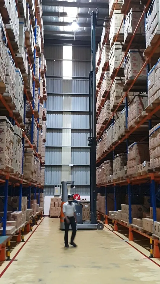Double Deep Pallet Racking System for a confectionary products manufacturing company in Ranala — 16 of 32
