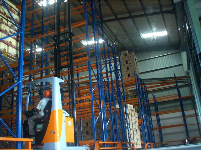 Double Deep Pallet Racking System for a confectionary products manufacturing company in Ranala — 29 of 32