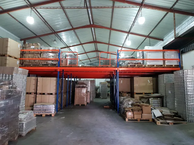 Frame supported mezzanine floor to store packing material for a Coconut products export company in Dankotuwa — 4 of 12