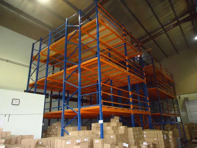 Multi tier frame supported mezzanine floor system for a Health care products manufacturing  company in Horana