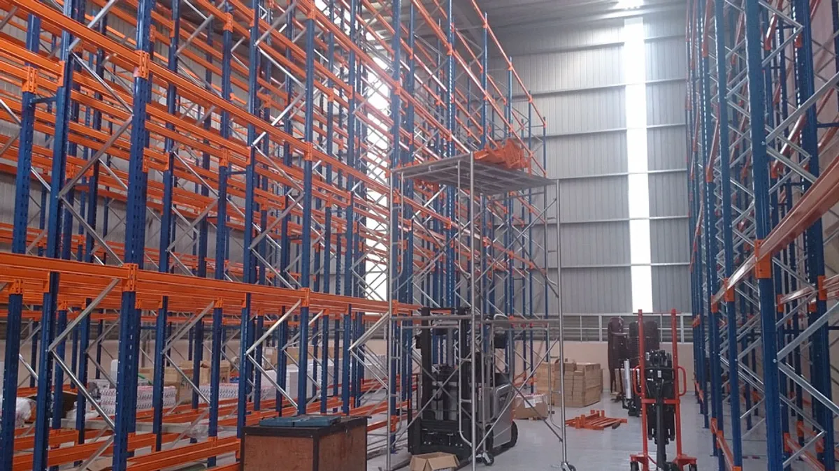 Double Deep Pallet Racking system for a Coconut products manufacturing company in Alawwa