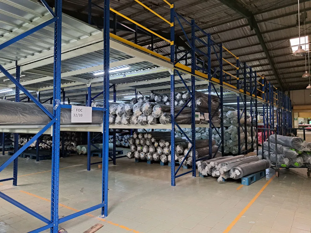 A Two Tier Shelving System for an apparel export company Malwatta EPZ, Malwatta EPZ, Nittambuwa: photograph 1 of 35