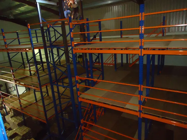Multi tier frame supported mezzanine floor system for a Health care products manufacturing  company in Horana — 3 of 10