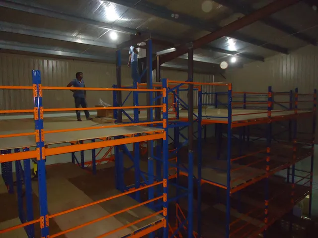 Multi tier frame supported mezzanine floor system for a Health care products manufacturing  company in Horana — 4 of 10